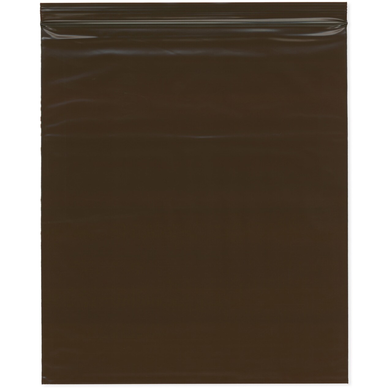 Plymor 12" x 15", 3 Mil Amber UV Zipper Reclosable Plastic Bags